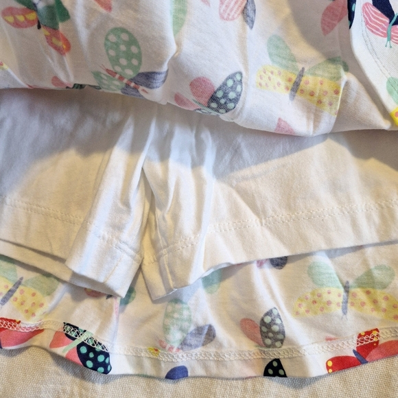 Carter's 6 6X white skirt with butterfly design & modesty shorts, NWT - Picture 2 of 5
